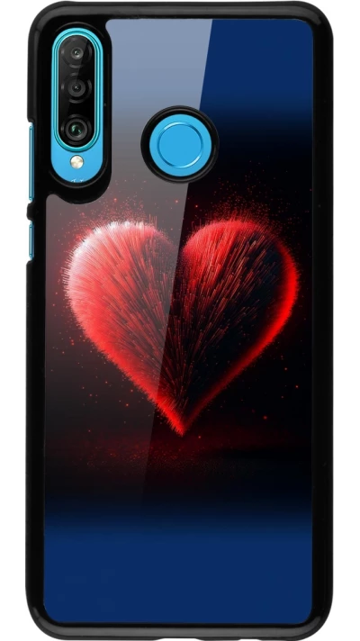 Coque Huawei P30 Lite - Valentine 2025 coeur rouge