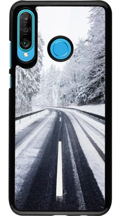 Coque Huawei P30 Lite - Winter 22 Snowy Road