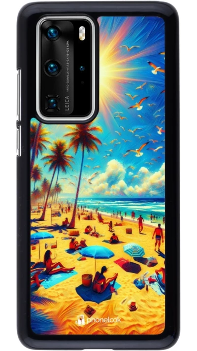 Huawei P40 Pro Case Hülle - Sommer Paradies Farbe