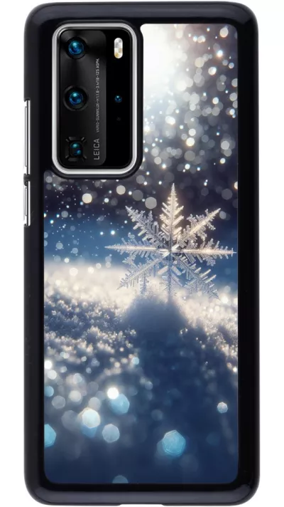 Huawei P40 Pro Case Hülle - Schneeflocke Solar Glanz