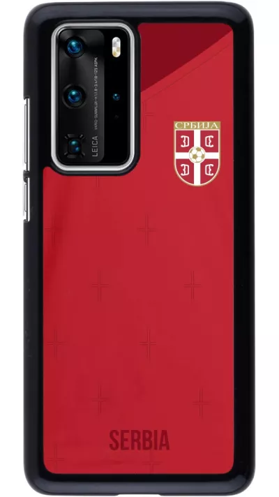 Huawei P40 Pro Case Hülle - Serbien 2022 personalisierbares Fussballtrikot