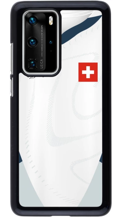 Huawei P40 Pro Case Hülle - Schweiz Away personalisierbares Fussballtrikot