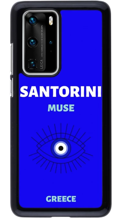 Huawei P40 Pro Case Hülle - Pop Summer Destination Santorini