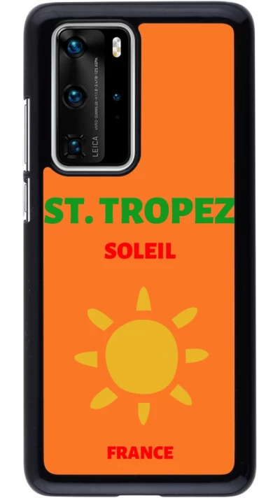 Huawei P40 Pro Case Hülle - Pop Summer Destination St-Tropez