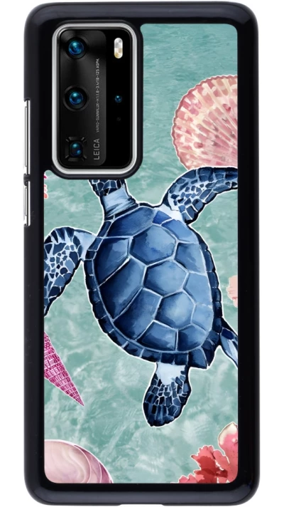 Huawei P40 Pro Case Hülle - Preppy Turtle