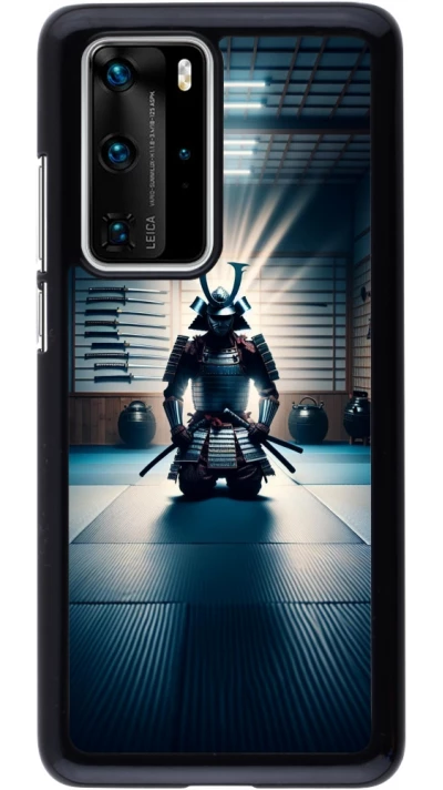 Huawei P40 Pro Case Hülle - Samurai im Gebet