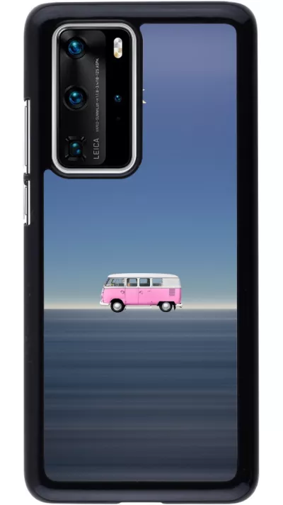 Huawei P40 Pro Case Hülle - Spring 23 pink bus