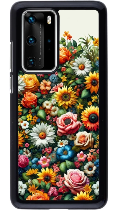 Huawei P40 Pro Case Hülle - Sommer Blumenmuster