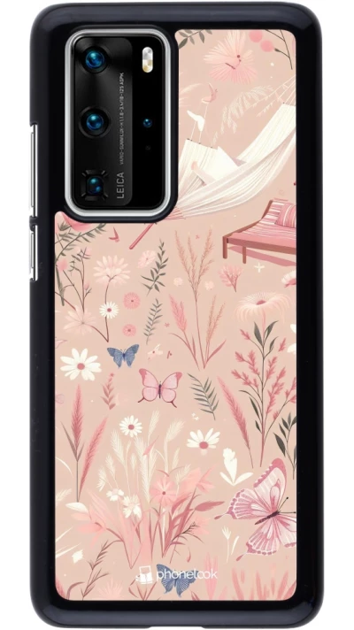 Huawei P40 Pro Case Hülle - Sommer Pastellmuster