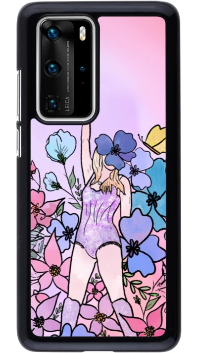 Huawei P40 Pro Case Hülle - Taylor Swift Sketch - Pink