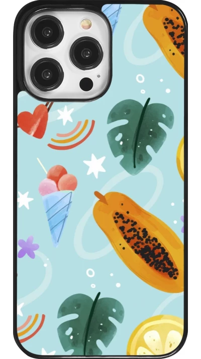 iPhone 14 Pro Max Case Hülle - Summer 2025 Pattern papaya