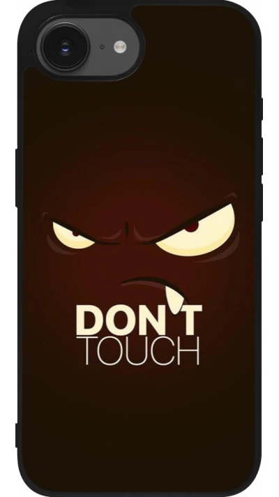 iPhone 16e Case Hülle - Silikon schwarz Angry Dont Touch