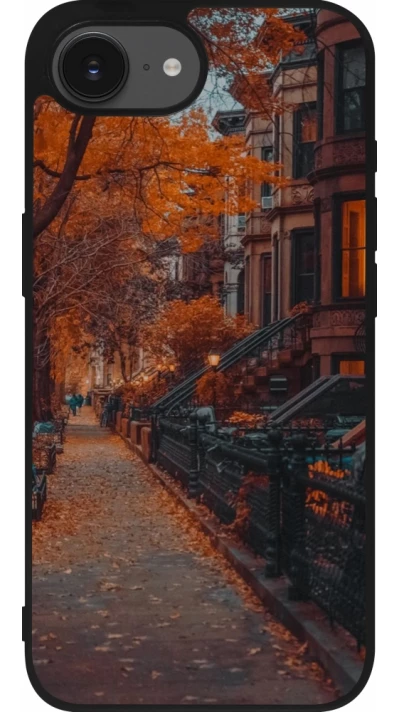 iPhone 16e Case Hülle - Silikon schwarz Autumn 2024 city