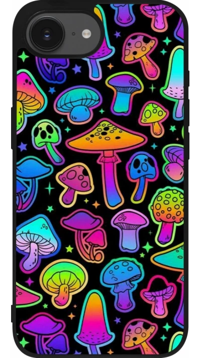 iPhone 16e Case Hülle - Silikon schwarz Autumn 2024 magic mushrooms