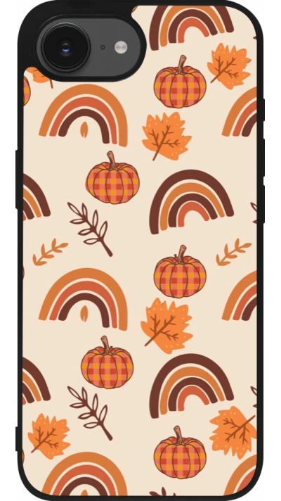 iPhone 16e Case Hülle - Silikon schwarz Autumn 2024 rainbow