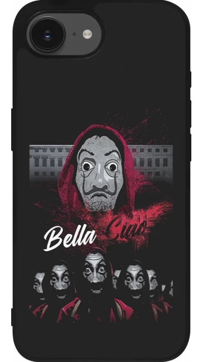 iPhone 16e Case Hülle - Silikon schwarz Bella Ciao
