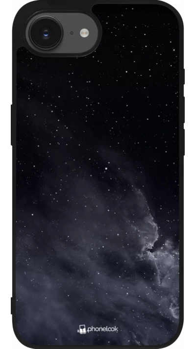iPhone 16e Case Hülle - Silikon schwarz Black Sky Clouds