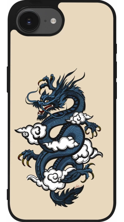 iPhone 16e Case Hülle - Silikon schwarz Blue Dragon Tattoo