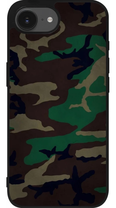 iPhone 16e Case Hülle - Silikon schwarz Camouflage 3
