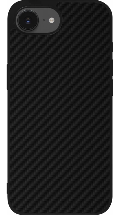 iPhone 16e Case Hülle - Silikon schwarz Carbon Basic