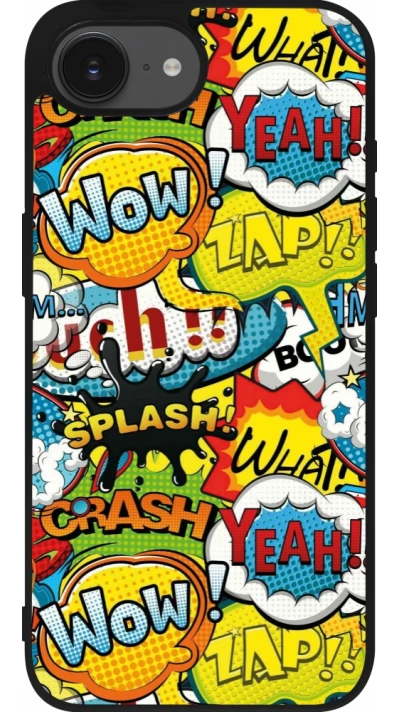 iPhone 16e Case Hülle - Silikon schwarz Cartoons slogans