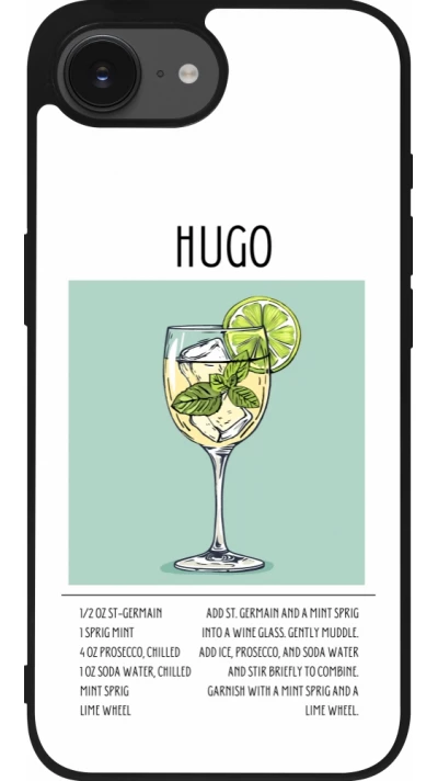 iPhone 16e Case Hülle - Silikon schwarz Cocktail Rezept Hugo