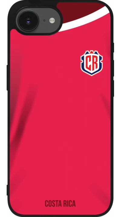 iPhone 16e Case Hülle - Silikon schwarz Costa Rica 2022 personalisierbares Fussballtrikot