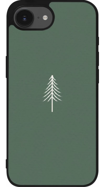 iPhone 16e Case Hülle - Silikon schwarz Christmas 22 minimalist tree