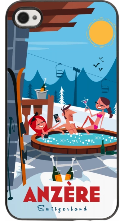 Coque iPhone 4/4s - Anzère Mountain Jacuzzi