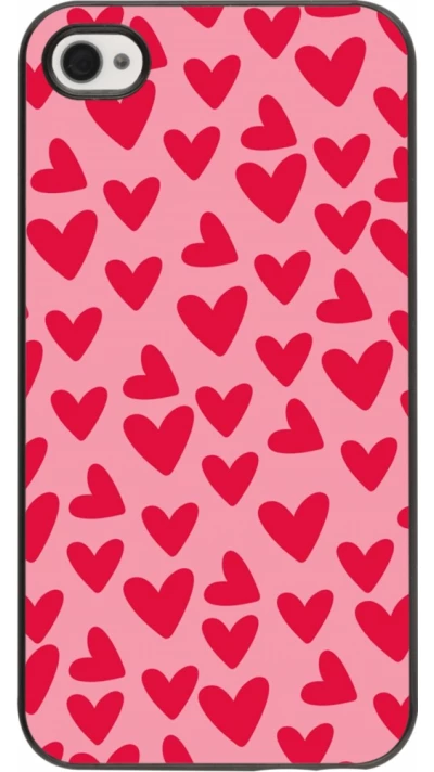 Coque iPhone 4/4s - Mom 2024 petits coeurs