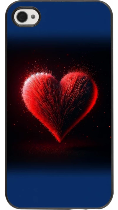 Coque iPhone 4/4s - Valentine 2025 coeur rouge