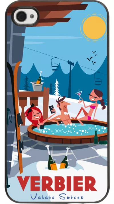 Coque iPhone 4/4s - Verbier Mountain Jacuzzi