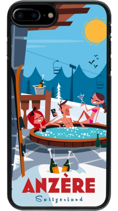 iPhone 7 Plus / 8 Plus Case Hülle - Anzère Mountain Jacuzzi
