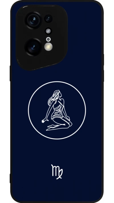 Coque OPPO Find X5 Pro - Silicone rigide noir Astrologie Vierge