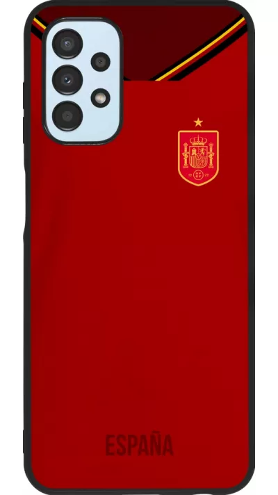 Samsung Galaxy A13 Case Hülle - Silikon schwarz Spanien 2022 personalisierbares Fußballtrikot
