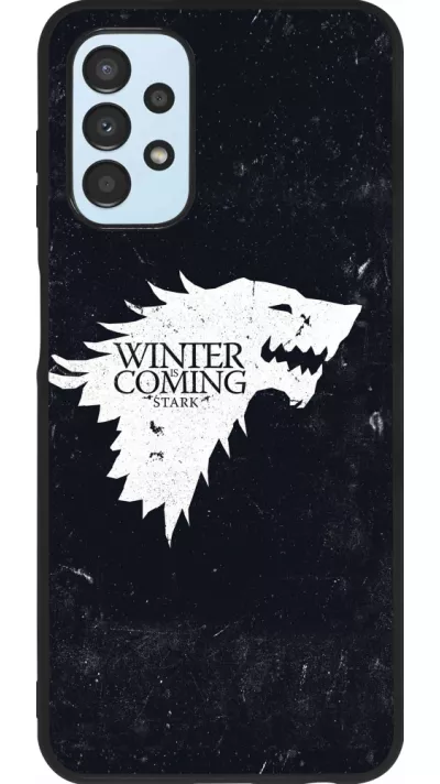 Coque Samsung Galaxy A13 5G - Silicone rigide noir Winter is coming Stark