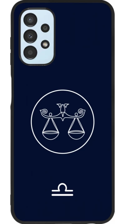 Coque Samsung Galaxy A13 5G - Silicone rigide noir Astrologie Balance