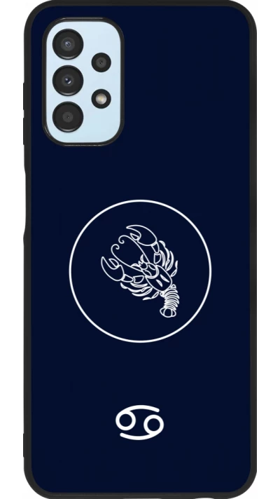 Coque Samsung Galaxy A13 5G - Silicone rigide noir Astrologie Cancer