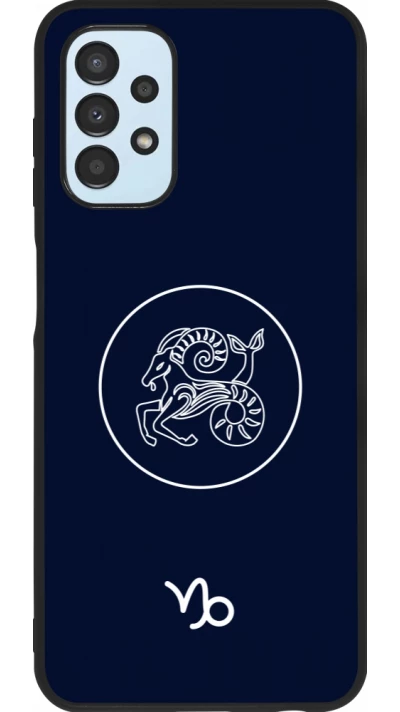 Coque Samsung Galaxy A13 5G - Silicone rigide noir Astrologie Capricorne