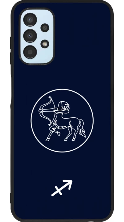 Coque Samsung Galaxy A13 5G - Silicone rigide noir Astrologie Sagittaire