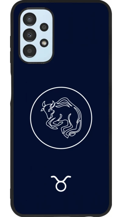 Coque Samsung Galaxy A13 5G - Silicone rigide noir Astrologie Taureau