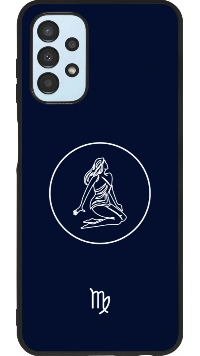 Coque Samsung Galaxy A13 5G - Silicone rigide noir Astrologie Vierge