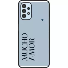 Samsung Galaxy A13 5G Case Hülle - Silikon schwarz Valentine 2024 mucho amor azul