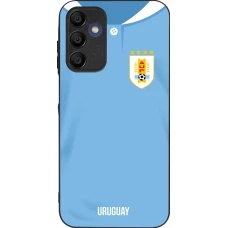 Samsung Galaxy A16 Case Hülle - Silikon schwarz Uruguay 2022 personalisierbares Fussballtrikot