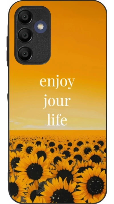 Coque Samsung Galaxy A16 - Silicone rigide noir Summer 2025 Enjoy your life