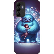 Coque Samsung Galaxy A16 - Silicone rigide noir Valentine 2024 Fluffy Love