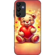 Samsung Galaxy A16 Case Hülle - Silikon schwarz Valentin 2024 Teddy Liebe