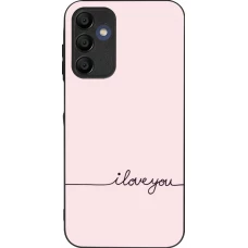 Coque Samsung Galaxy A16 - Silicone rigide noir Valentine 2023 i love you writing