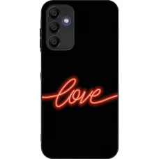 Samsung Galaxy A16 Case Hülle - Silikon schwarz Valentine 2023 neon love
