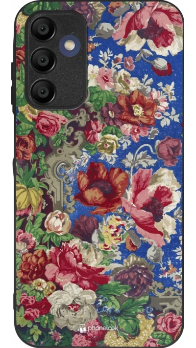 Coque Samsung Galaxy A16 - Silicone rigide noir Vintage Art Flowers